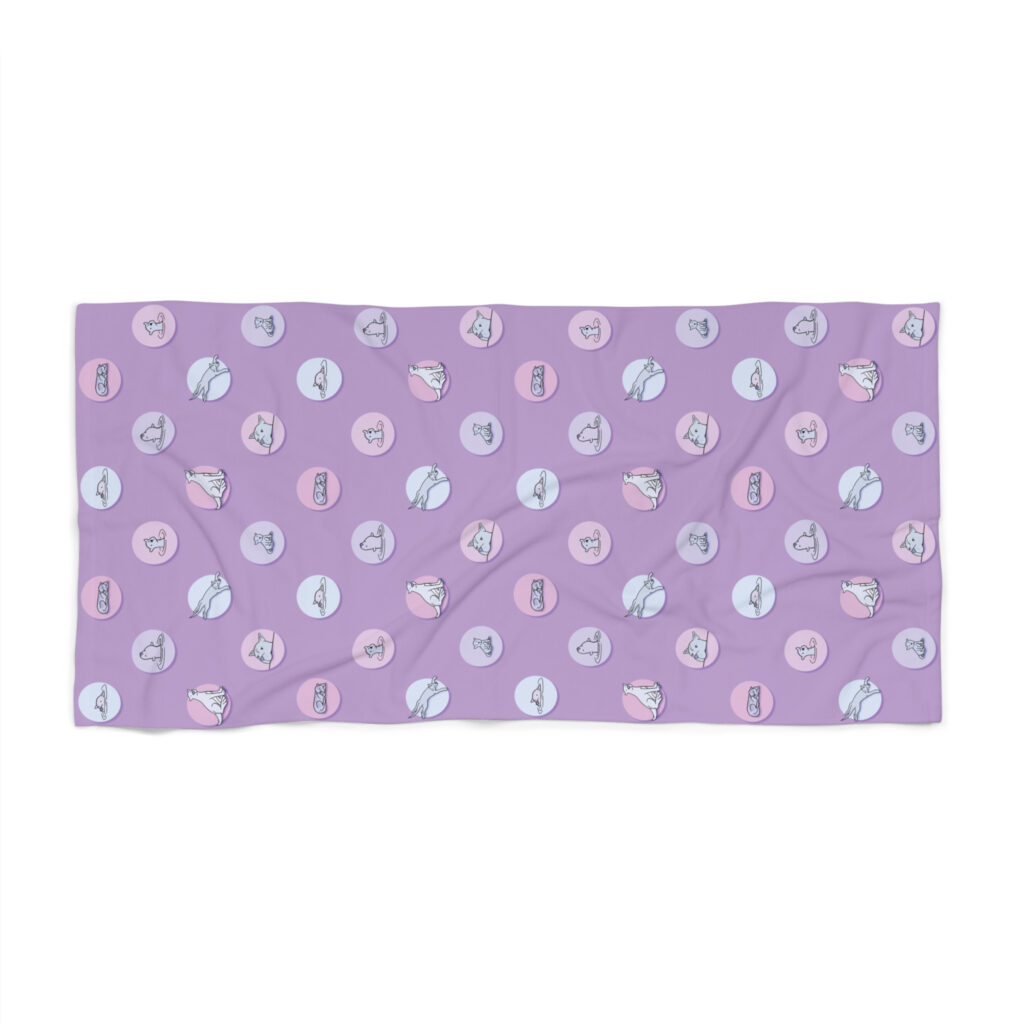 Celebration Collection 2025 | Sea Wolves Beach Towel - Purple