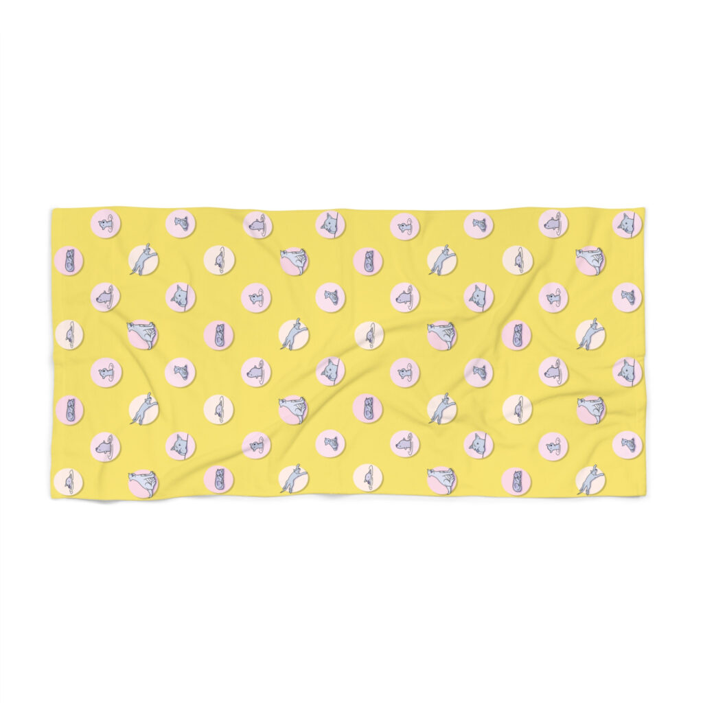 Celebration Collection 2025 | Sea Wolves Beach Towel - Yellow