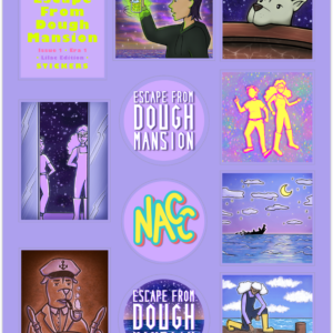 Escape From Dough Mansion Era 1 Sticker Sheet: Lilac Edition